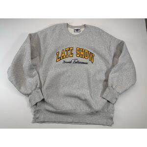 Vintage 90s Late Show with David Letterman Sweatshirt | Lee | Distressed 2XL